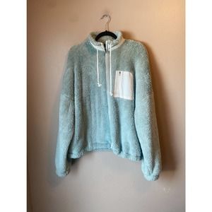 PacSun Cozy Oversized Full Zip Fuzzy Sherpa Jacket